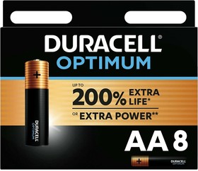 5014069, Батарейка Duracell Optimum (AA, 8 шт.)