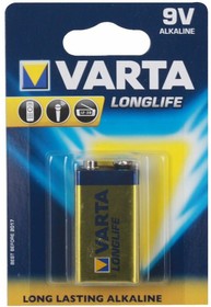 Батарейки VARTA Long Life 9V блистер 1 04122101411