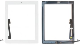 (iPad 4) тачскрин с кнопкой Home и клейкой лентой для Apple iPad 4, белый