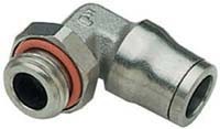 3699 10 13, LF3600 Series Elbow Threaded Adaptor, G 1/4 Male to Push In 10 mm, Threaded-to-Tube Connection Style