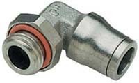 3699 12 13, LF3600 Series Elbow Threaded Adaptor, G 1/4 Male to Push In 12 mm, Threaded-to-Tube Connection Style