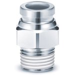 KQB2H10-G03, KQB Series Bulkhead Threaded-to-Tube Adaptor, Push In 6 mm ...