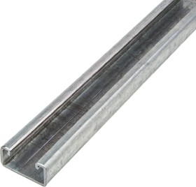 P3300 PG X 2M, 41 x 21mm Galvanised Steel Plain Channel, 2m Long
