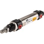 P1A-S025DS-0050, Pneumatic Piston Rod Cylinder - 25mm Bore, 50mm Stroke ...