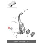 Опора шаровая L=R VAG A4/S4/A5/S5/A6/S6/A7/Q5 / PORSCHE Macan 4G0 407 689C