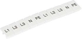 081-24-070, Маркиры для UK-ZB 8 (6мм2)с символами (L1, L2, L3, N, PE)(100шт./уп.)HLT