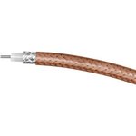 3000031650, Coaxial Cable RG-316 FEP 2.45mm 50Ohm Silver-Plated Copper Brown 100m
