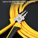 Диагональные бокорезы 180мм Deli DL0202 двухкомпонентная прорезиненная рукоять