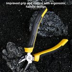 Диагональные бокорезы 180мм Deli DL0202 двухкомпонентная прорезиненная рукоять