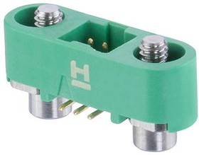 Фото 1/2 G125-MS10605M3P, Pin Header, Black / Green, Wire-to-Board, 1.25 мм, 2 ряд(-ов), 6 контакт(-ов), Поверхностный Монтаж