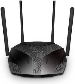 Фото 1/10 Роутер Mercusys MR70X AX1800 Dual-Band WiFi 6 Router, 574 Mbps at 2.4 GHz + 1201 Mbps at 5 GHz, 4× Fixed External Antennas, 3× Gigabit LAN