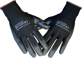 Фото 1/5 Перчатки защитные легкие бесшовные размер XL, пара WDK-PU01B/XL