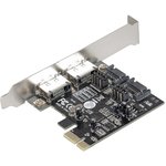 Exegate EX283707RUS Контроллер EXE-501 PCI-E 2.0, SATA3 6Gb/s, 2 int+2 ext (OEM)