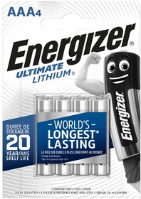 Батарейки ENERGIZER Ultimate Lithium FR03/L92/AAA BL4 (блистер 4шт)