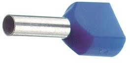 460509D, Штыревой кабельный наконечник 2 x 2.50 мм² x 9 мм, синий/CONRAD арт.607866 упаковка 100 шт.