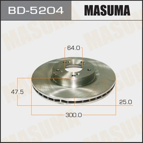 BD-5204, BD-5204_диск тормозной передний !перфорированный\ Honda CR-V 2.0/2.4i/2.2CTDi 05-06