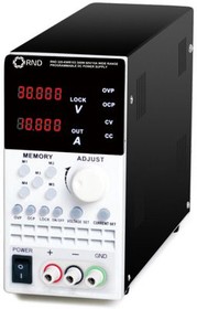 RND 320-KWR103, Bench Top Power Supply Programmable 60V 15A 300W USB / RS232 / Ethernet Euro Type C (CEE 7/16) Plug