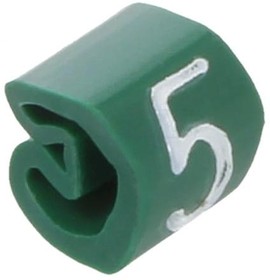 0252111518, Маркер для проводов и кабеля; 1,3-3мм; ПВХ; зеленый; сквозной