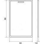 Фото 2/2 Карта T5557 Clamshell 125Khz, Перезаписываемая электронная карта RFID 125кГц