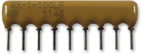 Фото 1/2 4609M-101-103LF, Фиксированный резистор цепи, 10 кОм, Общая Шина, 8 Resistors, SIP, PC Pin, ± 2%