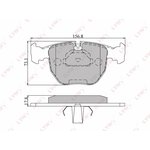 BD1401, К-кт колодок для диск. тормозов BMW 5 (E39) 00-03/7(E38) 4.0 ...