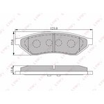 BD-1804, Колодки тормозные задние