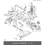 96996460, Стойка стабилизатора задняя