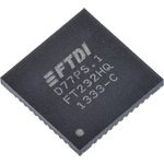 FT232HQ-REEL, USB Interface IC USB HS to UART/FIFO SPI/JTAG/I2C QFN-48