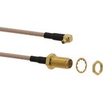 89761-6820, 89761 Series Female SMA to Male MMCX Coaxial Cable, 152.4mm ...