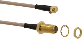 Фото 1/2 89761-6820, 89761 Series Female SMA to Male MMCX Coaxial Cable, 152.4mm, RG316 Coaxial, Terminated