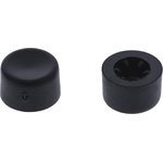 U572, Black Push Button Cap for Use with Apem 9600 Series (Sub-Miniature Panel ...
