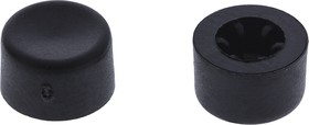 Фото 1/3 U572, Black Push Button Cap for Use with Apem 9600 Series (Sub-Miniature Panel Mount Switch)