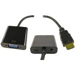 NLHDMI-HSV03, Переходник разъема, HDMI, 1 вывод(-ов), Штекер, VGA, 1 вывод(-ов) ...