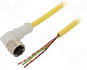 CSAR3F3CY2210, Соединительный кабель; M12; PIN: 3; угловой; 10м; вилка; -25-70°C