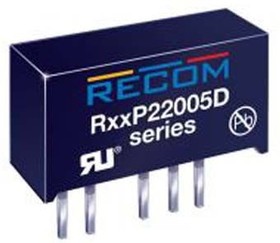 Фото 1/3 R12P22005D, Isolated DC/DC Converters - Through Hole 2W 12Vin +20/-5Vout 50/-200mA