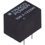 TDN 3-1222WI, Isolated DC/DC Converters - Through Hole 4.5-18Vin 12V/125mA ...