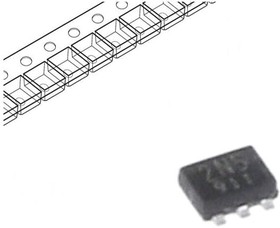 Фото 1/2 TCR2EE25, IC: voltage regulator; LDO,linear,fixed; 2.5V; 0.2A; SOT553; SMD