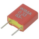 MKS film capacitor, 330 nF, ±10 %, 63 V (DC), PET, 5 mm, MKS2C033301C00KSSD