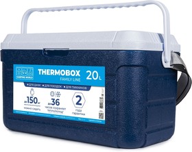 Фото 1/10 138363, Изотермический контейнер (термобокс) Camping World Thermobox (20 л.), синий