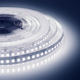 Фото 1/9 00-300 Светодиодная лента 24В, ПРО, 18Вт/м, smd2835, 168д/м, IP20, 2000Лм/м, подложка 10мм, 5м, 6500