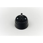 Выключатель поворотный с корпусом из пластика серии "ВЕКТОР" (черный) ВПП02