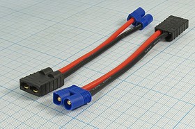 Фото 1/2 Разъем питания EC3 вилка - разъем TRX розетка , монтаж на кабель, L 100мм, TRX F TO EC3 M adapter, 2C