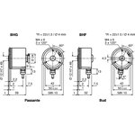 BHG 16.25W1024-B2-5, BHG Series Optical Incremental Encoder, 1024 ppr ...