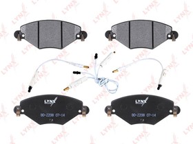 Фото 1/6 BD2208, К-кт колодок для диск. тормозов CITROEN C5 I-II 2.0-2.0D 01-,