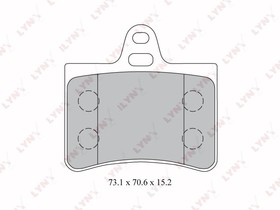 Фото 1/7 BD2210, К-кт колодок для диск. тормозов CITROEN C5 I-II 1.6D-3.0 01-,