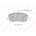 BD2212, К-кт колодок для диск. тормозов CITROEN C8 2.0-2.2D 02- ...