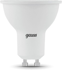 Фото 1/6 Лампа светодиодная Gauss 101506307 7Вт цок.:GU10 рефлек. 150B 6500K св.свеч.бел.хол. MR16 (упак.:1шт)