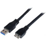 USB3CAUB1M, USB 3.0 Cable, Male USB A to Male Micro USB B Cable, 1m