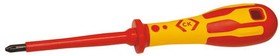 Фото 1/2 T49143-2, Pozidriv Insulated Screwdriver, PZ2 Tip, 100 mm Blade, VDE/1000V, 207 mm Overall