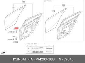 ДВЕРЬ / PANEL ASSY-REAR DOOR,LH